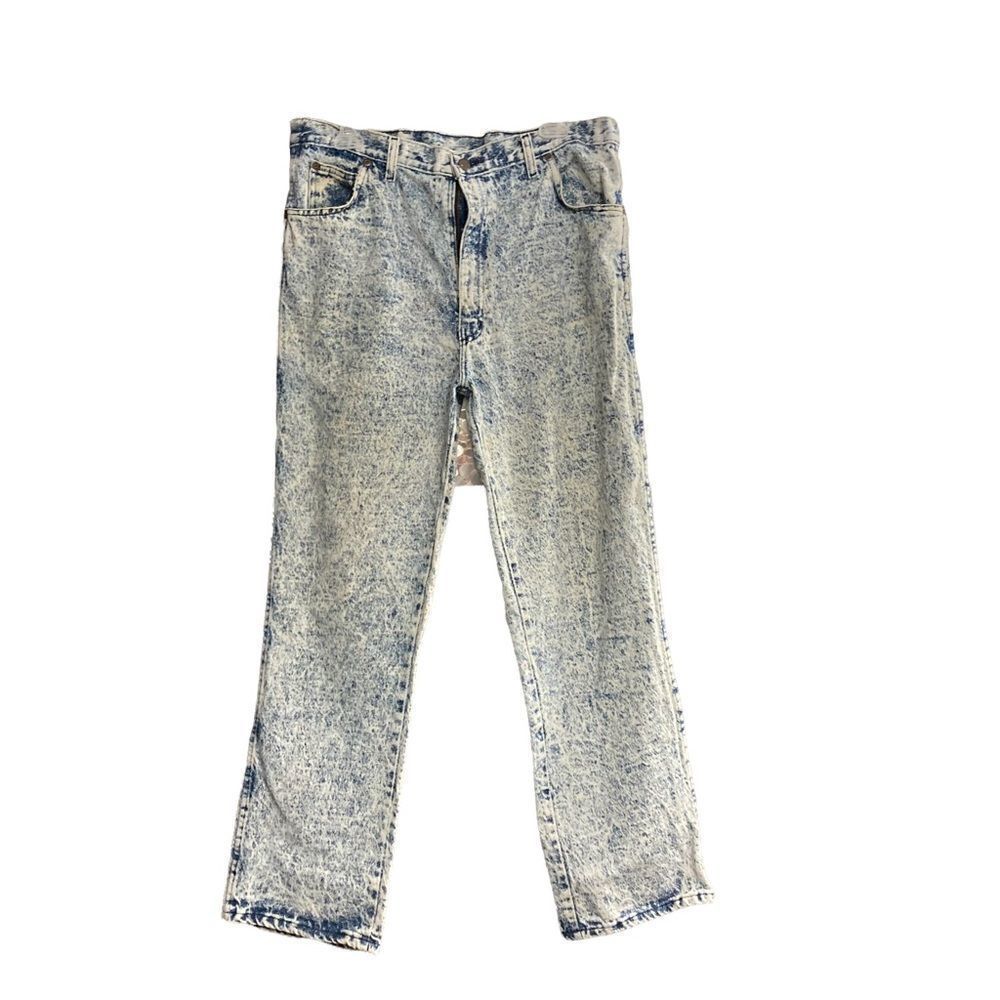 BRISTOL‎ BLUES Men’s Vintage Retro Acid WashedJeans Size 36/30 Bodacious Radical